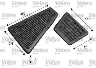 Valeo 698793 фильтр, воздух во внутренном пространстве на VW PHAETON (3D_)