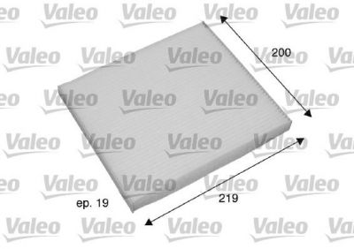 Valeo 698795 фильтр, воздух во внутренном пространстве на TOYOTA COROLLA седан (_E12J_, _E12T_)