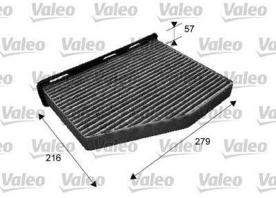 VALEO Фильтр салонный (угольный) VW Golf /Touran/B6 SKODA Octavia/Superb (698801)