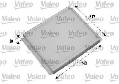 VALEO Фильтр салона OPEL Meriva 1,3-1,8L 05/03-> (6808604, 698876)