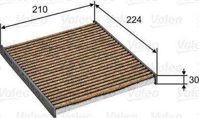 Valeo 701024 фильтр, воздух во внутренном пространстве на NISSAN NOTE (E12)