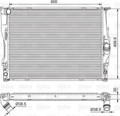 Valeo 701542 радиатор, охлаждение двигателя на 1 (E87)