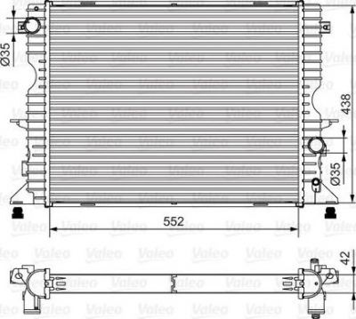 Valeo 701545 радиатор, охлаждение двигателя на LAND ROVER DEFENDER Station Wagon (LD)