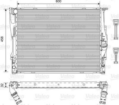 Valeo 701576 радиатор, охлаждение двигателя на 1 (E87)