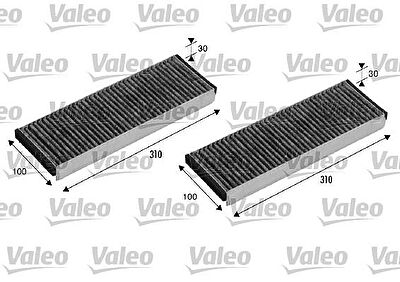 VALEO Фильтр салона актив. уголь VAG A6 04=> (4F0819439A, 715501)