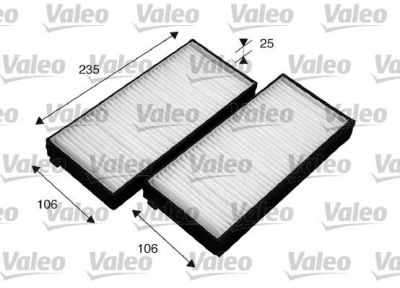 Valeo 715523 фильтр, воздух во внутренном пространстве на KIA RIO универсал (DC)