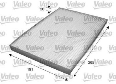 VALEO Фильтр салона NISSAN Qashqai/X-Trail 1,5-2,5L 02/07-> 27277EN000 (27277EN025, 715559)