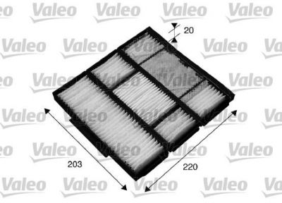 Valeo 715565 фильтр, воздух во внутренном пространстве на TOYOTA COROLLA (_E11_)