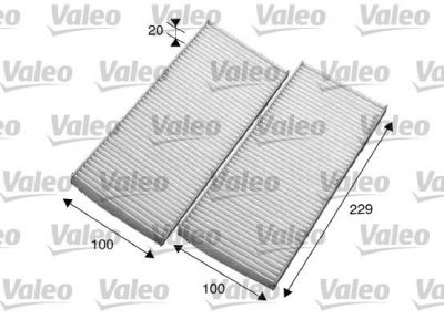 Valeo 715569 фильтр, воздух во внутренном пространстве на OPEL MONTEREY B