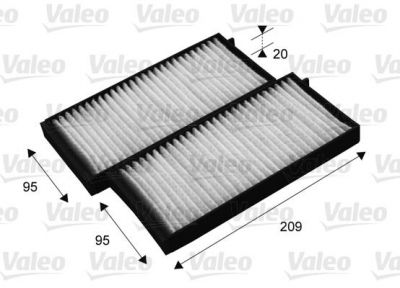 Valeo 715700 фильтр, воздух во внутренном пространстве на SSANGYONG RODIUS
