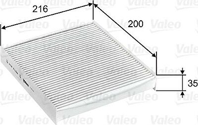 Valeo 715746 фильтр, воздух во внутренном пространстве на DACIA LOGAN II