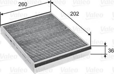 Valeo 715757 фильтр, воздух во внутренном пространстве на FORD FOCUS III Turnier