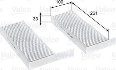 VALEO Фильтр салона PEUGEOT 308 13- (упак.2шт.) (715808)