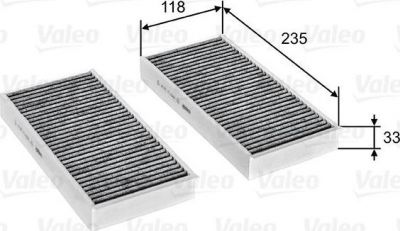 VALEO Фильтр салона i3/MINI 13- угольный (упак.2шт.) (715811)