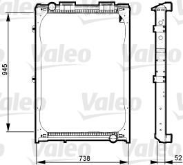 Valeo 730323 радиатор, охлаждение двигателя на MAN F 2000