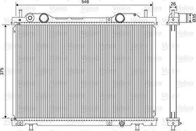 Valeo 731972 радиатор, охлаждение двигателя на FIAT MAREA Weekend (185)