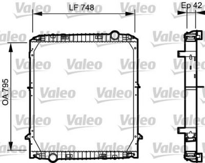 Valeo 733486 радиатор, охлаждение двигателя на IVECO EuroTech MP