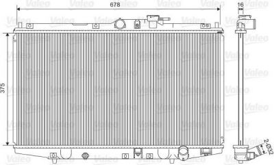 Valeo 734716 радиатор, охлаждение двигателя на HONDA ACCORD VI (CG, CK)