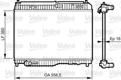 Valeo 735378 радиатор, охлаждение двигателя на FORD TRANSIT COURIER Kombi