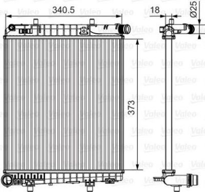Valeo 735633 радиатор, охлаждение двигателя на TOYOTA AYGO (PAB4_, KGB4_)