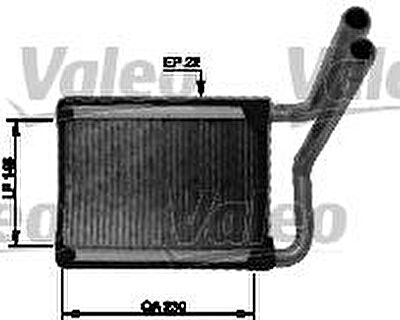 Valeo 812429 теплообменник, отопление салона на HYUNDAI ACCENT III седан (MC)