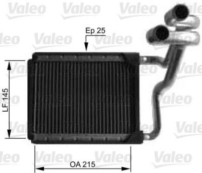 VALEO Теплообменник, отопление салона (812441)