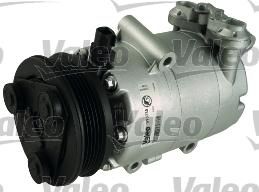 VALEO Компрессор кондиционера FORD FOCUS II/C-MAX 1.4-2.6/VOLVO S40/C30 1.6-1.8 (1432767, 813735)