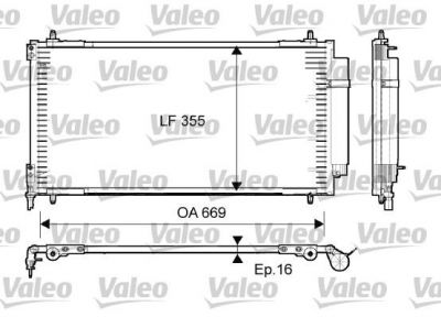 VALEO Радиатор кондиционера (конденсор) (814065)
