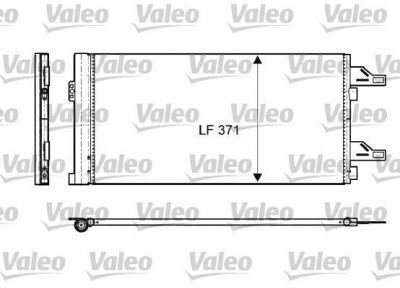 Valeo 814085 конденсатор, кондиционер на PEUGEOT BOXER автобус