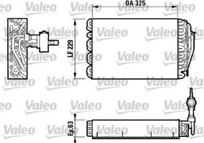 Valeo 817086 испаритель, кондиционер на MERCEDES-BENZ C-CLASS (W202)