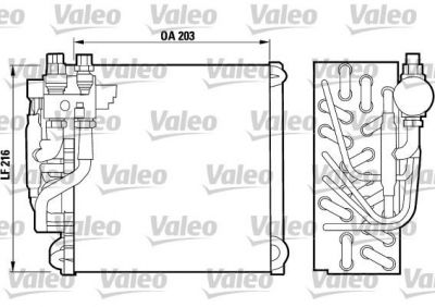 Valeo 817089 испаритель, кондиционер на PEUGEOT 305 I Break (581D)