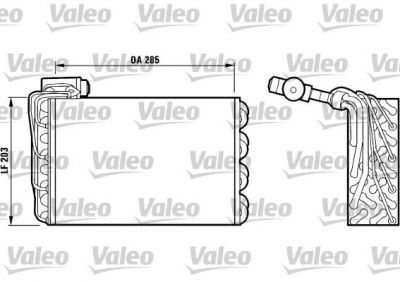 Valeo 817094 испаритель, кондиционер на PEUGEOT 405 II (4B)
