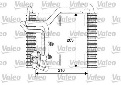 Valeo 817096 испаритель, кондиционер на PEUGEOT 205 I (741A/C)