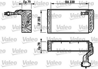 Valeo 817157 испаритель, кондиционер на PEUGEOT 605 (6B)