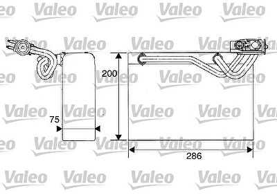 Valeo 817278 испаритель, кондиционер на PEUGEOT 406 Break (8E/F)