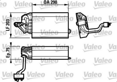 Valeo 817433 испаритель, кондиционер на 5 Touring (E39)