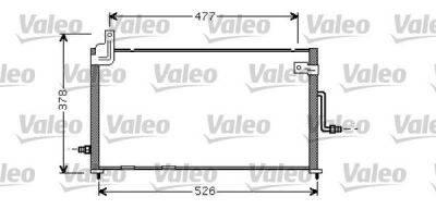 VALEO Радиатор кондиционера DAEWOO MATIZ (96566331, 818060)