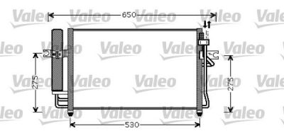 VALEO Радиатор кондиционера HYUNDAI Getz 1,1-1,6 (976061C100, 818074)