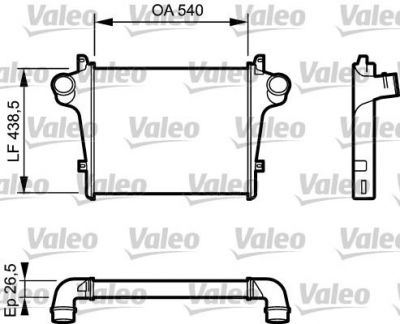 Valeo 818779 интеркулер на IVECO EuroCargo