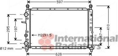 Van Wezel 01002051 радиатор, охлаждение двигателя на ALFA ROMEO 155 (167)