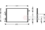 Van Wezel 01005077 конденсатор, кондиционер на ALFA ROMEO 147 (937)