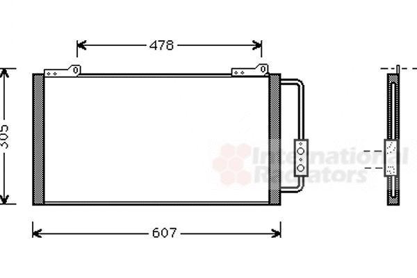 Van Wezel 02005139 конденсатор, кондиционер на ROVER 200 (RF)