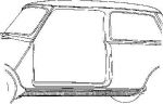 Van Wezel 0201.09 днище кузова на ROVER MINI
