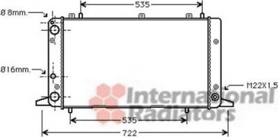 Van Wezel 03002053 радиатор, охлаждение двигателя на AUDI 100 (44, 44Q, C3)