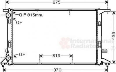 Van Wezel 03002292 радиатор, охлаждение двигателя на AUDI A4 Allroad (8KH, B8)