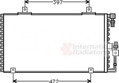 Van Wezel 03005106 конденсатор, кондиционер на AUDI 90 (89, 89Q, 8A, B3)