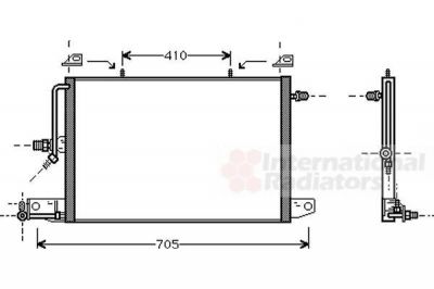 Van Wezel 03005117 конденсатор, кондиционер на AUDI 100 (4A, C4)