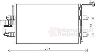 Van Wezel 03005130 конденсатор, кондиционер на SKODA OCTAVIA Combi (1U5)