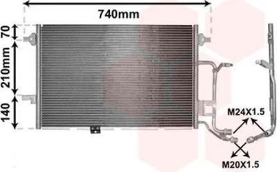 Van Wezel 03005137 конденсатор, кондиционер на AUDI A6 Avant (4B5, C5)
