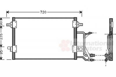 Van Wezel 03005176 конденсатор, кондиционер на AUDI A6 Avant (4B5, C5)